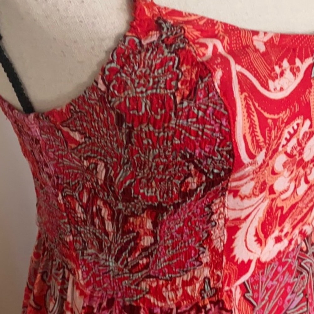 NWOT Free People Forever Yours Smocked Maxi Dress - Picture 6 of 11